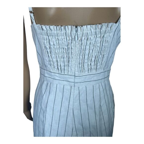 NWOT Lost + Wander Women's White Mini Zigzag Stripes Wide Leg Jumpsuit S… - Picture 5 of 11